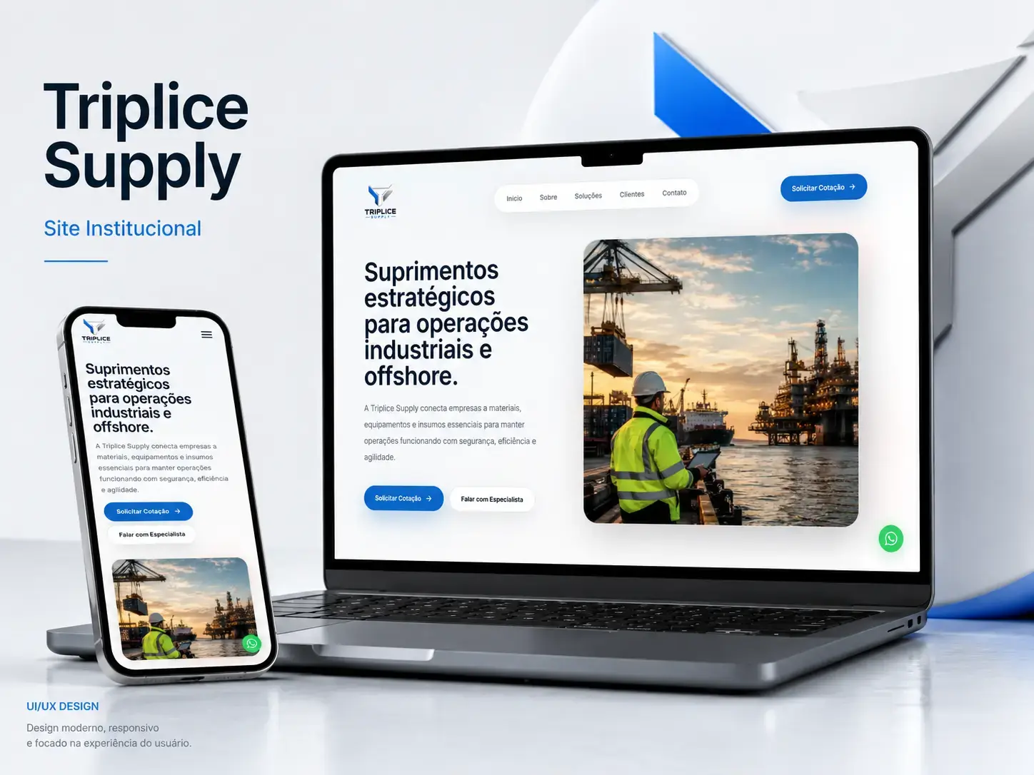 Preview do site Triplice Supply