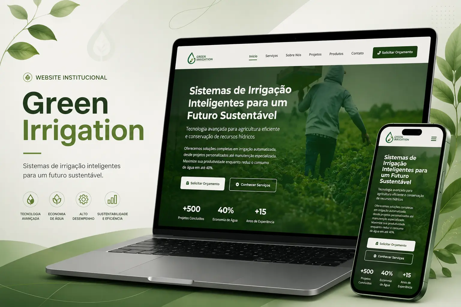 Preview do site Green Irrigation