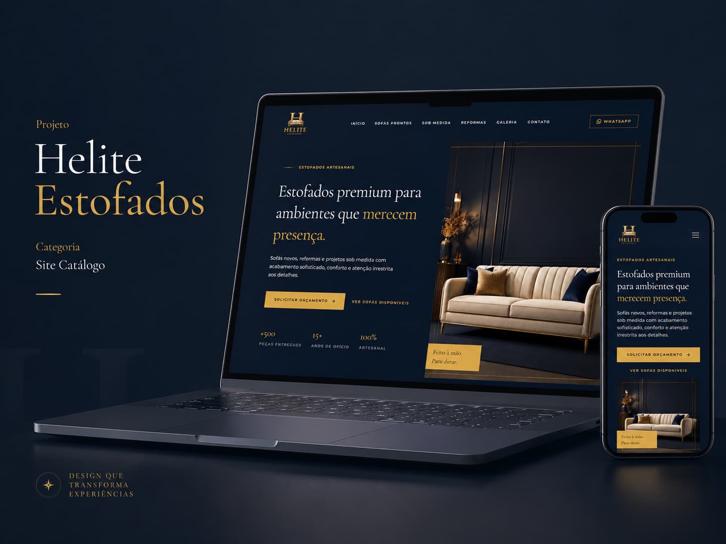 Preview do site Helite Estofados